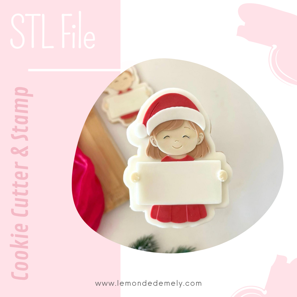 #1007 - Little Girl with Nameboard