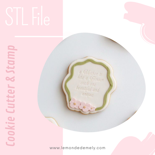 #165 - Floral Ribbon Frame