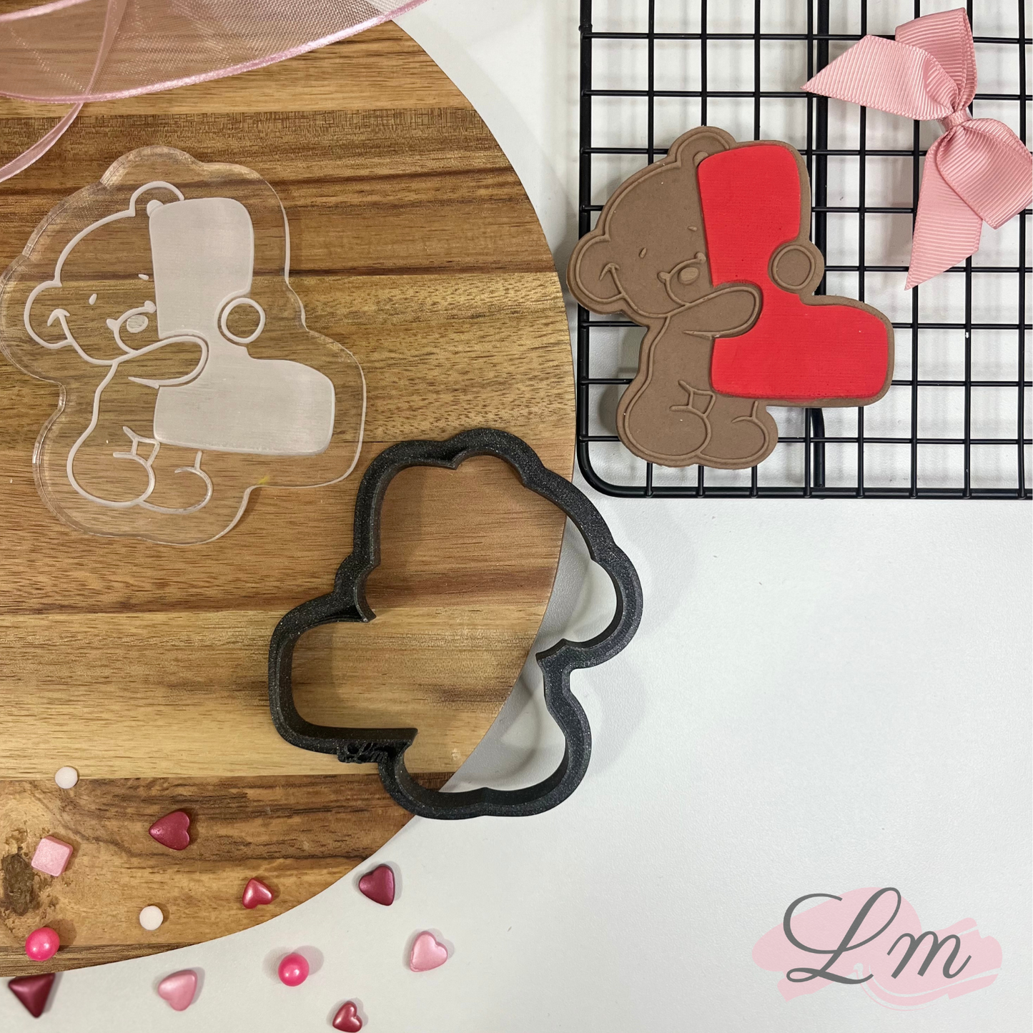 Kit de 4 LOVE Ourson