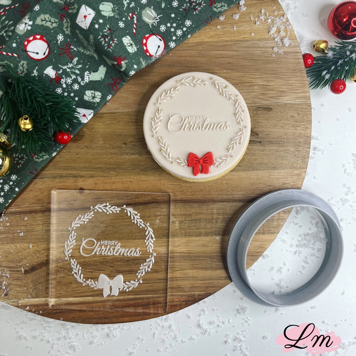 #007 - Merry Christmas Wreath