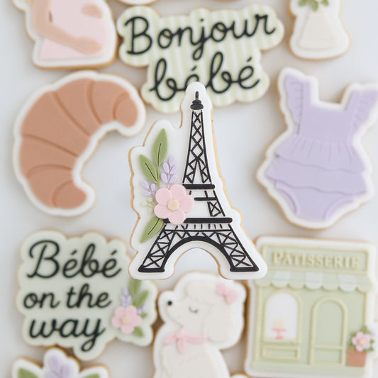 BABY #179 - Tour Eiffel avec fleurs