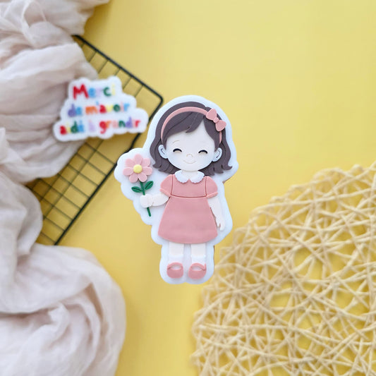 #58 - Fille avec fleurs