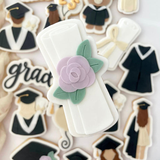 #10 - Diplome avec fleurs
