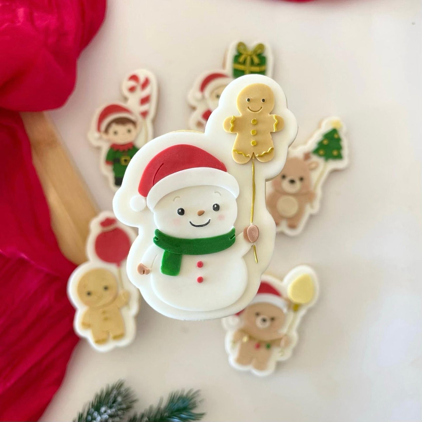 #198 - Bonhomme de Neige avec ballon