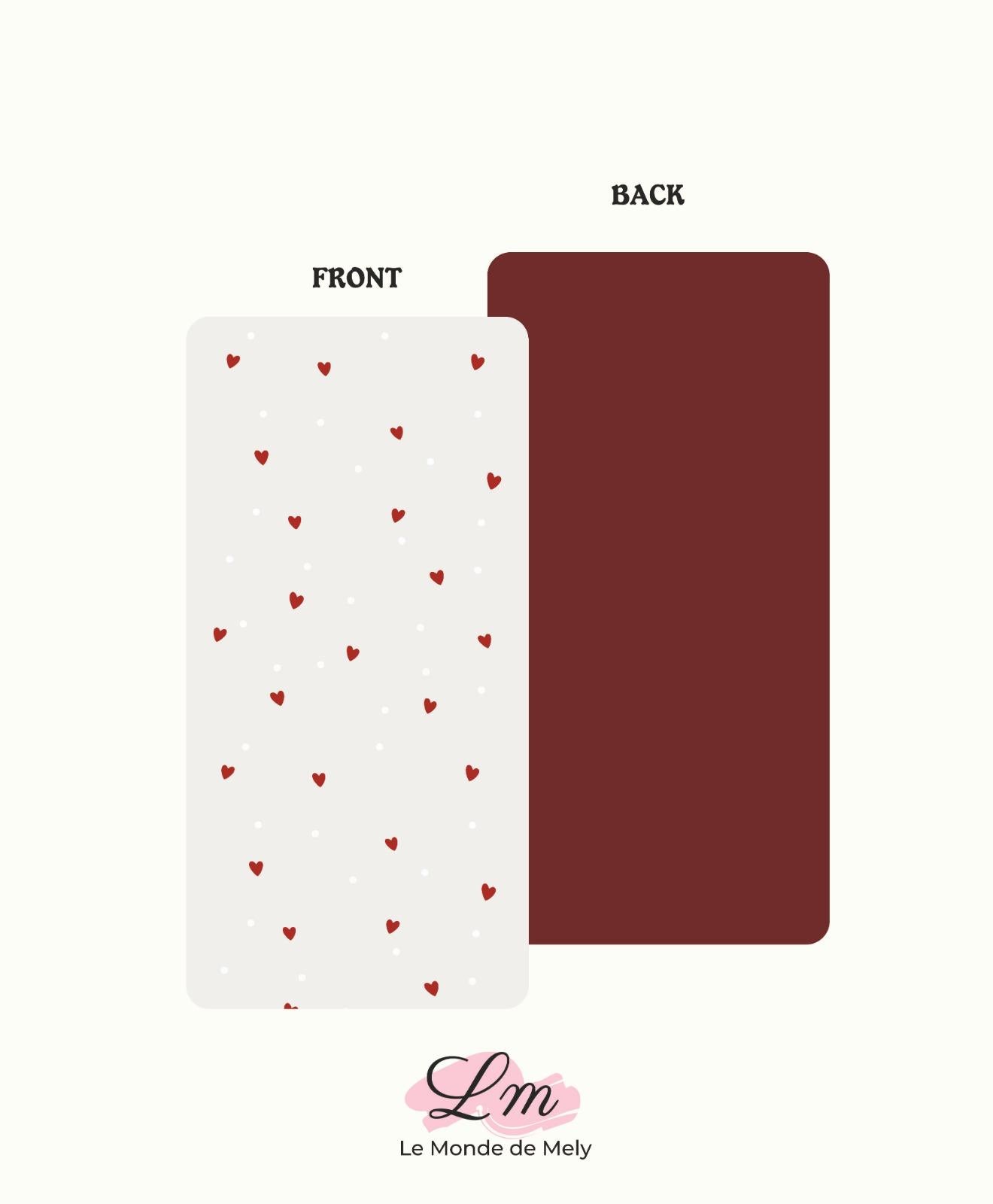 Carte Saint Valentin #19 - 10x20cm