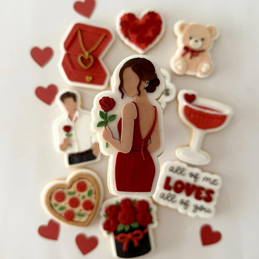 #115 - Girl with Rose seen from behind