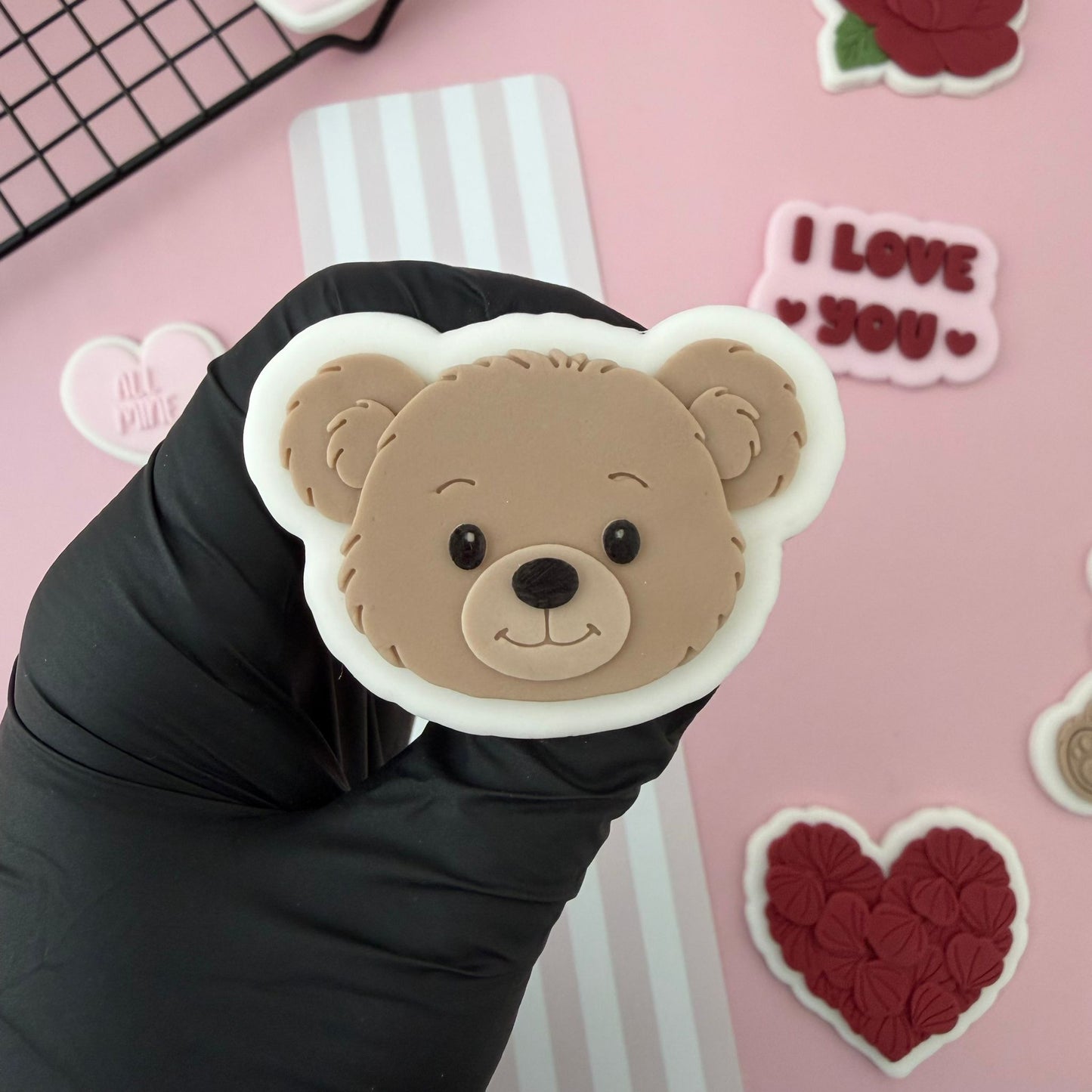 #123 - Teddy Bear Head - MINI