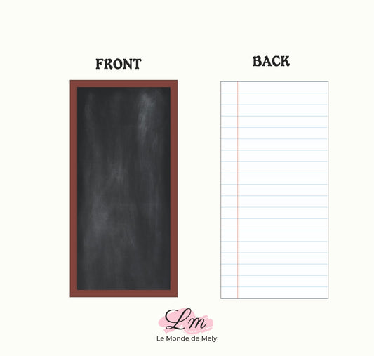 Cartes SCHOOL - 10x20cm