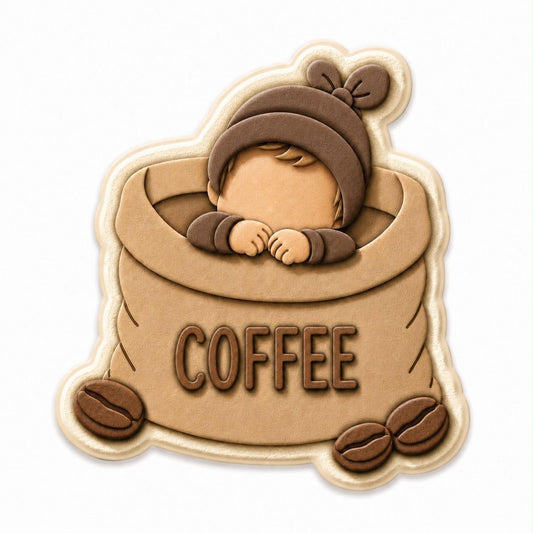 #3148 - Bébé dans Sac de Café