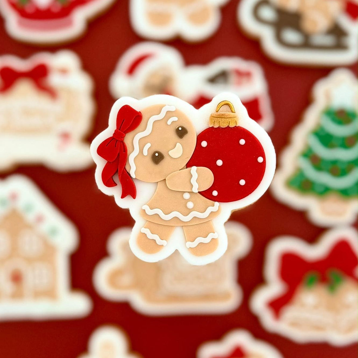 #3250 - Bonhomme de pain d'épices avec Boule de Sapin
