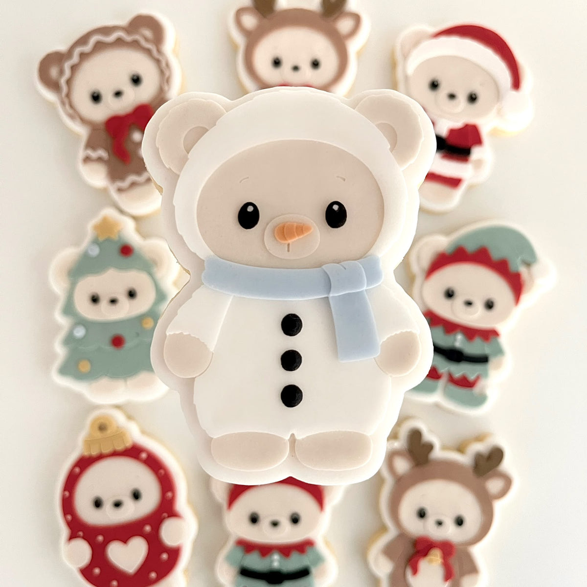 #3256 - Ourson Bonhomme de Neige