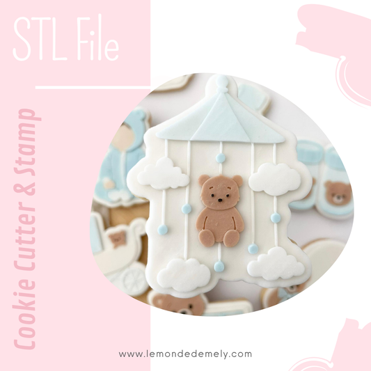 #684 - Mobile with Teddy Bear