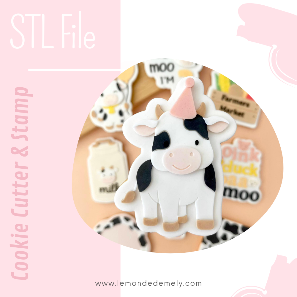 #692 - Cow with Party Hat