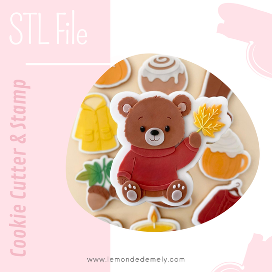 #787 - Teddy with Leaf