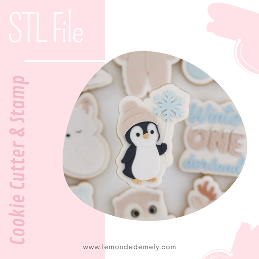 #1114 - Penguin with Snowflake